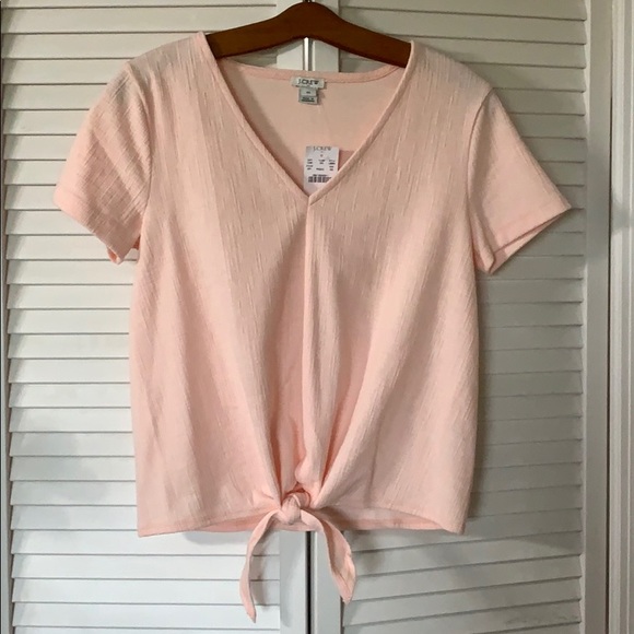 J. Crew Tops - NWT J. Crew Size XS Blush Knotted Tee